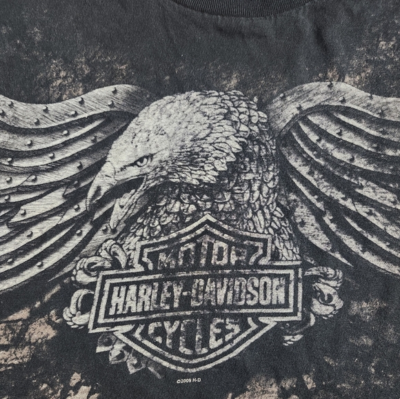 HARLEY DAVIDSON "EAGLE" Double Sided Honolulu Hawaii Mens Medium shirt - Picture 2 of 6